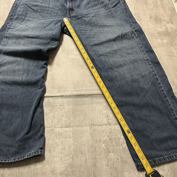 Levis 569 Loose Straight Jeans Mens 40x30 Blue Medium Wash High Rise VTG - Picture 3 of 10